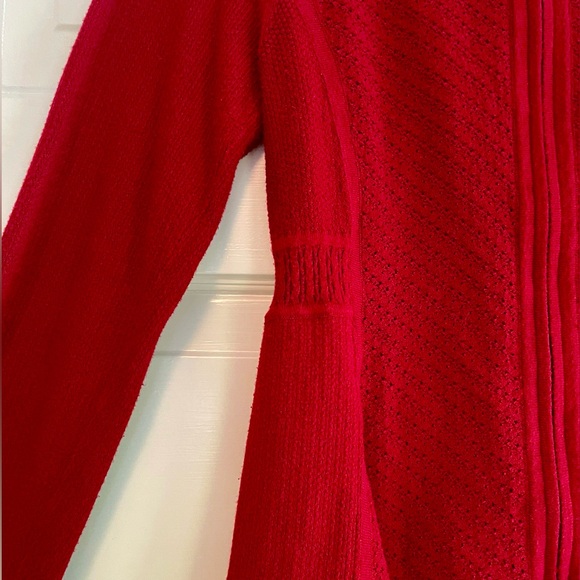 Anthropologie / Angel Of The North Cherry Red Knit Cardigan - Picture 3 of 4